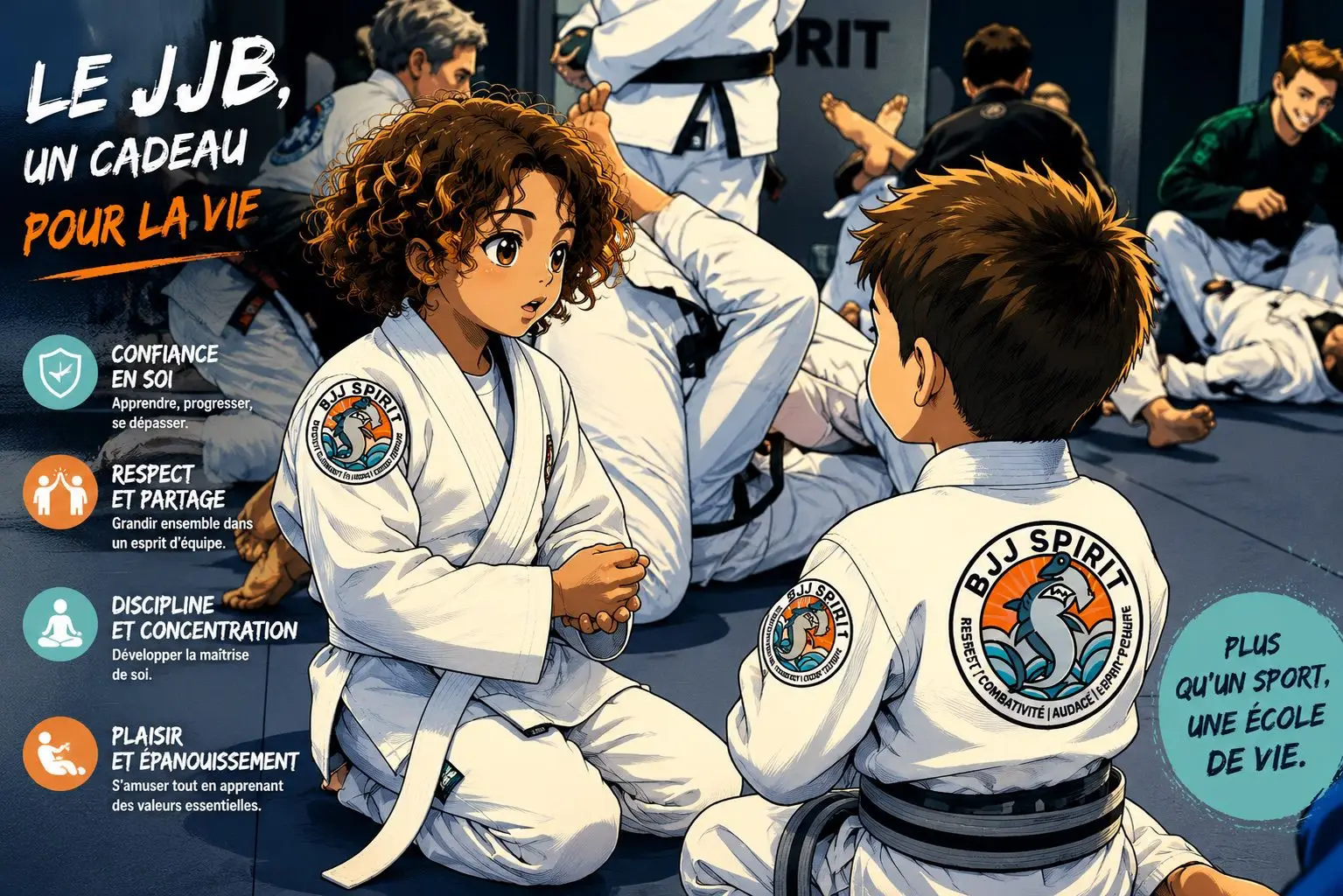 Photo de l’article « Jiu-Jitsu Brésilien Enfants à Pau : un sport complet pour grandir, s’épanouir et prendre confiance en soi »